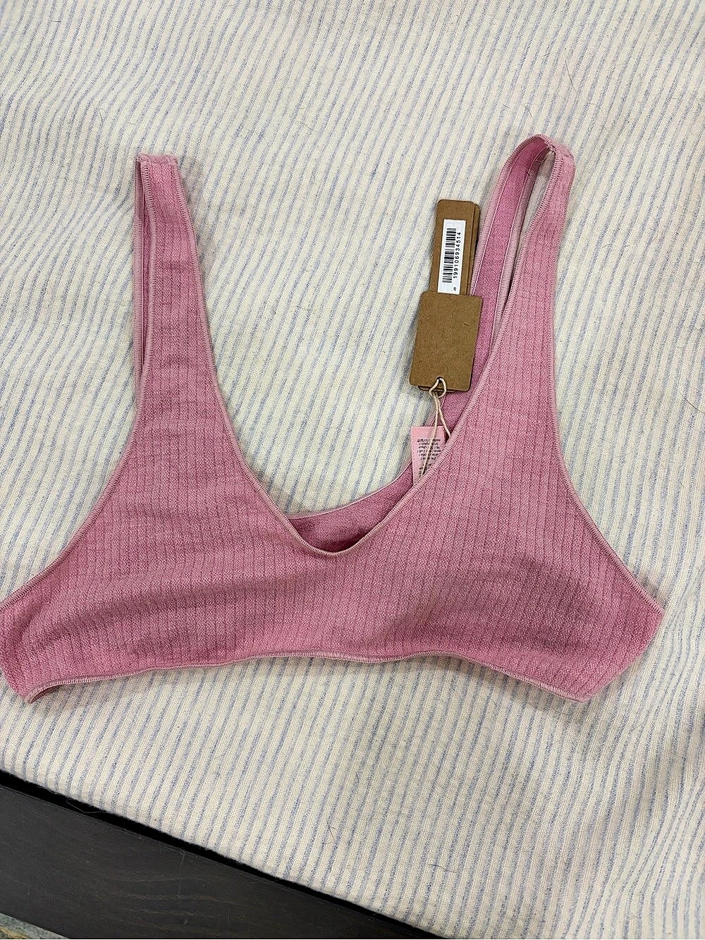 SKIMS Ribbed Bralette – Pink/Mauve 🎀